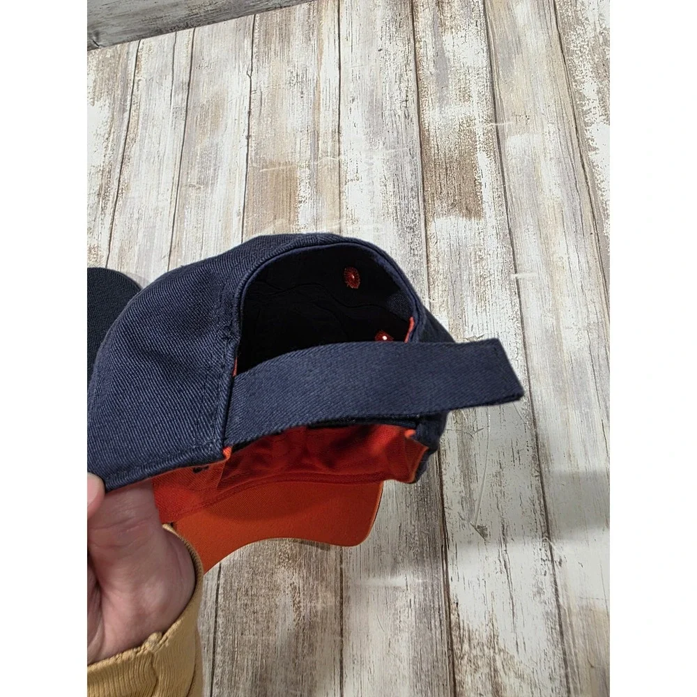 NFL Chicago Bears‎ Hat Beanie Set Navy Blue Orange Adjustable Cap Knit Hat